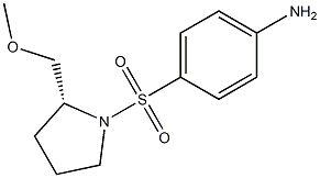 (R)-4-{[2-(METHOXYMETHYL)PYRROLIDIN-1-YL]SULFONYL}ANILINE 化学構造式