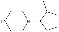 1-(2-METHYLCYCLOPENTYL)PIPERAZINE 化学構造式