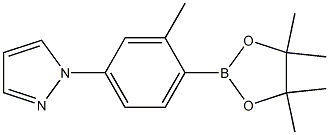 1-[3-METHYL-4-(4,4,5,5-TETRAMETHYL-1,3,2-DIOXABOROLAN-2-YL)PHENYL]-1H-PYRAZOLE Structure