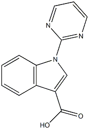 1-PYRIMIDIN-2-YL-1H-INDOLE-3-CARBOXYLIC ACID Structure