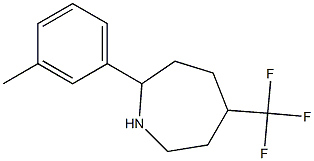 2-(3-METHYLPHENYL)-5-(TRIFLUOROMETHYL)AZEPANE Struktur