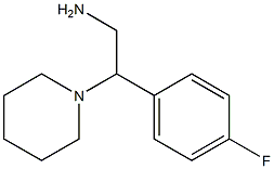 2-(4-FLUOROPHENYL)-2-PIPERIDIN-1-YLETHANAMINE Structure