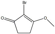 2-BROMO-3-METHOXYCYCLOPENT-2-EN-1-ONE Structure