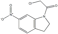 2-CHLORO-1-(6-NITRO-2,3-DIHYDRO-INDOL-1-YL)-ETHANONE Structure