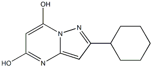 2-CYCLOHEXYLPYRAZOLO[1,5-A]PYRIMIDINE-5,7-DIOL Structure