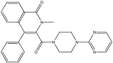 2-METHYL-4-PHENYL-3-[(4-PYRIMIDIN-2-YLPIPERAZIN-1-YL)CARBONYL]ISOQUINOLIN-1(2H)-ONE