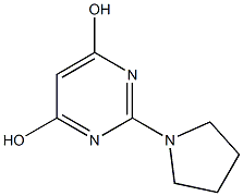 2-PYRROLIDIN-1-YLPYRIMIDINE-4,6-DIOL Structure