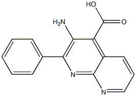 3-AMINO-2-PHENYL-1,8-NAPHTHYRIDINE-4-CARBOXYLIC ACID Structure