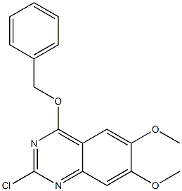 4-(BENZYLOXY)-2-CHLORO-6,7-DIMETHOXYQUINAZOLINE Structure