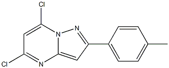 5,7-DICHLORO-2-(4-METHYLPHENYL)PYRAZOLO[1,5-A]PYRIMIDINE Structure