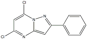 5,7-DICHLORO-2-PHENYLPYRAZOLO[1,5-A]PYRIMIDINE Structure