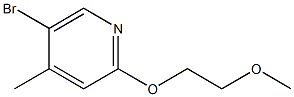 5-BROMO-2-(2-METHOXY-ETHOXY)-4-METHYL-PYRIDINE Structure