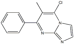 5-CHLORO-6-METHYL-7-PHENYL-IMIDAZO[1,2-A]PYRIMIDINE Structure