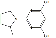 5-METHYL-2-(2-METHYLPYRROLIDIN-1-YL)PYRIMIDINE-4,6-DIOL Structure