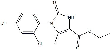 ETHYL 1-(2,4-DICHLOROPHENYL)-5-METHYL-2-OXO-2,3-DIHYDRO-1H-IMIDAZOLE-4-CARBOXYLATE Struktur