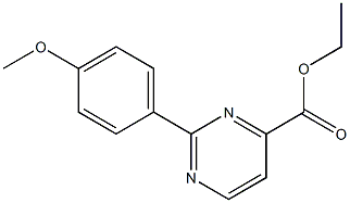 ETHYL 2-(4-METHOXYPHENYL)-4-PYRIMIDINE CARBOXYLATE
