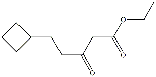 ETHYL 5-CYCLOBUTYL-3-OXOPENTANOATE Struktur
