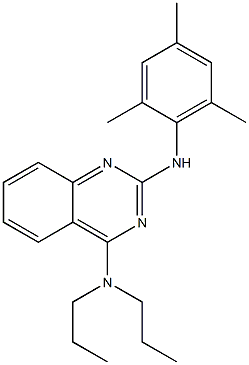 N4,N4-DIPROPYL-N2-(2,4,6-TRIMETHYL-PHENYL)-QUINAZOLINE-2,4-DIAMINE Structure