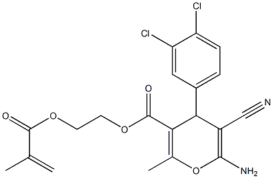 2-(methacryloyloxy)ethyl 6-amino-5-cyano-4-(3,4-dichlorophenyl)-2-methyl-4H-pyran-3-carboxylate