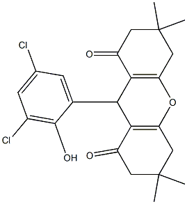9-(3,5-dichloro-2-hydroxyphenyl)-3,3,6,6-tetramethyl-2,3,4,5,6,7,8,9-octahydro-1H-xanthene-1,8-dione