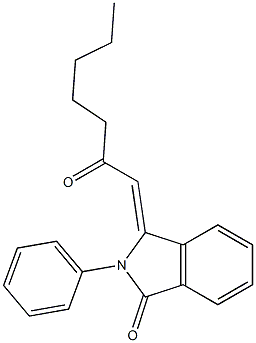 3-[(Z)-2-oxoheptylidene]-2-phenyl-1H-isoindol-1(2H)-one 结构式