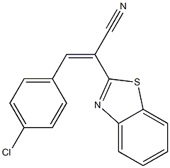 2-(1,3-benzothiazol-2-yl)-3-(4-chlorophenyl)acrylonitrile