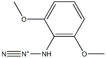 3-(2,6-dimethoxyphenyl)triaz-1-yn-2-ium Struktur