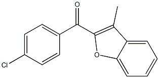 (4-chlorophenyl)(3-methylbenzo[b]furan-2-yl)methanone Structure