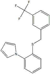 1-(2-{[3-(trifluoromethyl)benzyl]thio}phenyl)-1H-pyrrole Structure