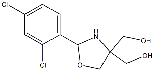[2-(2,4-dichlorophenyl)-4-(hydroxymethyl)-1,3-oxazolan-4-yl]methanol Struktur