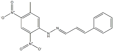 3-phenylacrylaldehyde 1-(5-methyl-2,4-dinitrophenyl)hydrazone Struktur