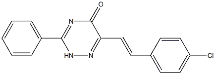 6-(4-chlorostyryl)-3-phenyl-2,5-dihydro-1,2,4-triazin-5-one