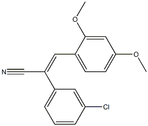  2-(3-chlorophenyl)-3-(2,4-dimethoxyphenyl)acrylonitrile
