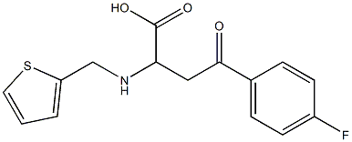 4-(4-fluorophenyl)-4-oxo-2-[(2-thienylmethyl)amino]butanoic acid Structure