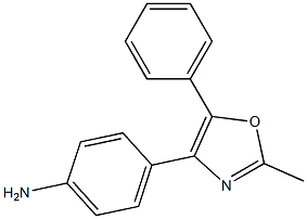 4-(2-methyl-5-phenyl-1,3-oxazol-4-yl)aniline Structure
