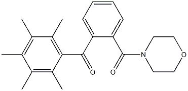 [2-(morpholinocarbonyl)phenyl](2,3,4,5,6-pentamethylphenyl)methanone Structure