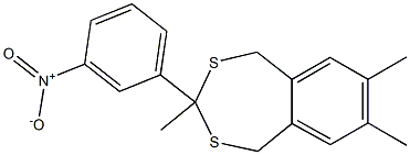 3,7,8-trimethyl-3-(3-nitrophenyl)-1,5-dihydro-2,4-benzodithiepine
