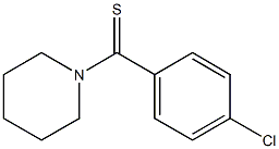 (4-chlorophenyl)(piperidino)methanethione,,结构式