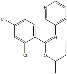 sec-butyl 2,4-dichloro-N-(3-pyridinyl)benzenecarboximidoate Structure