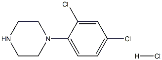 1-(2,4-dichlorophenyl)piperazine HCL Structure