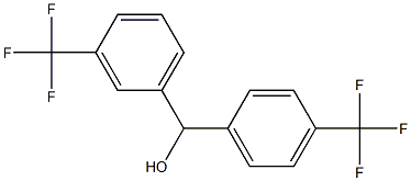 [3-(trifluoromethyl)phenyl][4-(trifluoromethyl)phenyl]methanol Structure
