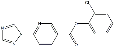 2-chlorophenyl 6-(1H-1,2,4-triazol-1-yl)nicotinate Structure