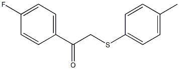 1-(4-fluorophenyl)-2-[(4-methylphenyl)thio]ethan-1-one 化学構造式