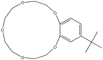 15-(tert-butyl)-2,3,5,6,8,9,11,12-octahydro-1,4,7,10,13-benzopentaoxacyclopentadecine 结构式