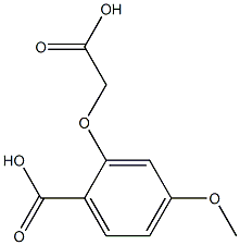 2-(carboxymethoxy)-4-methoxybenzoic acid 结构式
