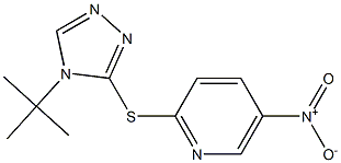 2-{[4-(tert-butyl)-4H-1,2,4-triazol-3-yl]thio}-5-nitropyridine