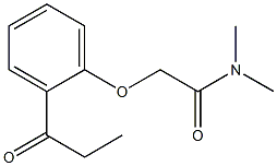 N,N-dimethyl-2-(2-propionylphenoxy)acetamide 化学構造式