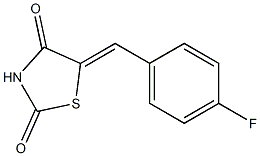 5-[(Z)-(4-fluorophenyl)methylidene]-1,3-thiazolane-2,4-dione Structure