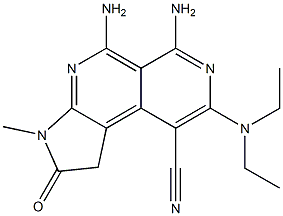 5,6-diamino-8-(diethylamino)-3-methyl-2-oxo-2,3-dihydro-1H-pyrrolo[2,3-c]-2,7-naphthyridine-9-carbonitrile
