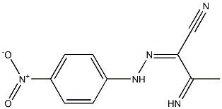 3-imino-2-[2-(4-nitrophenyl)hydrazono]butanenitrile Structure